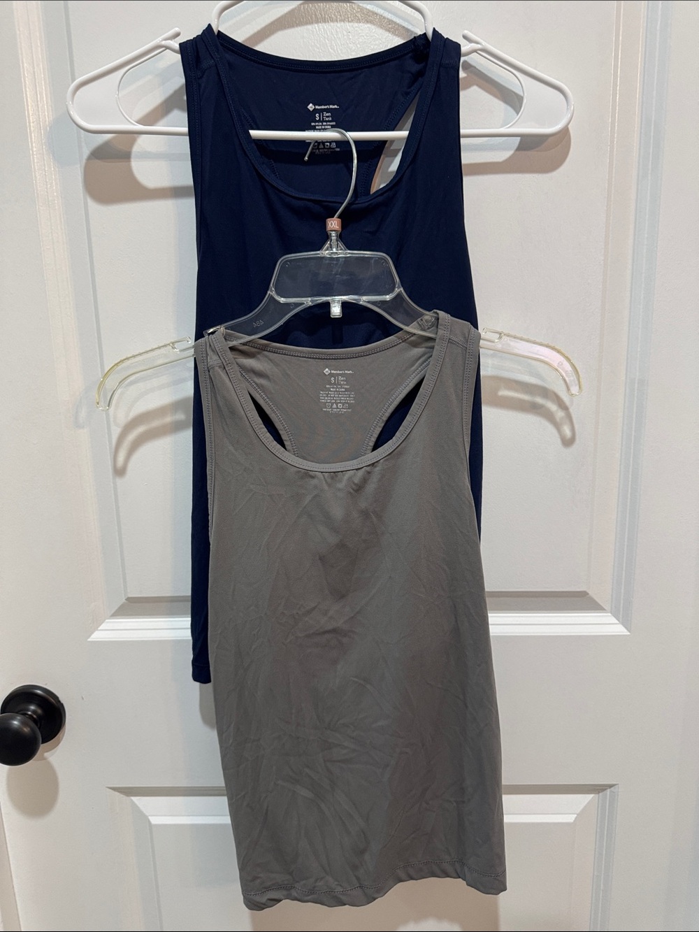 Women’s Racerback Tank Top Duo - Navy & Gray, Lightweight Activewear